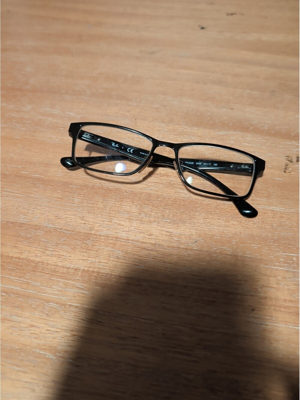 Ray-Ban Eyeglasses Frame Only RB 6238 2509 55 - 17 150 Black Authentic